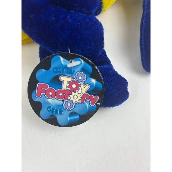 Toy Factory Multicolor Fish Plush Blue Yellow Red 14" Stuffed Animal - Picture 2 of 11